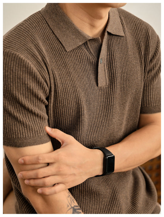 The Amalfi Textured Knit Polo