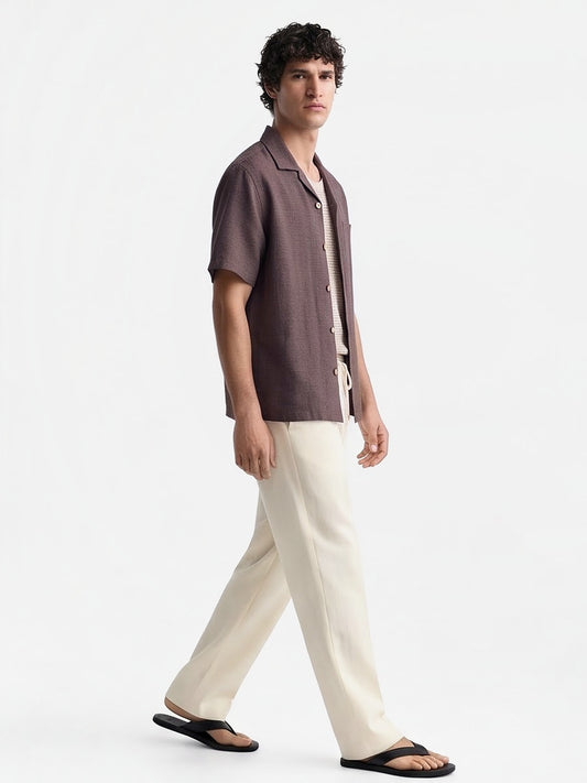 the-capri-linen-look-shirt-coffee-2-side