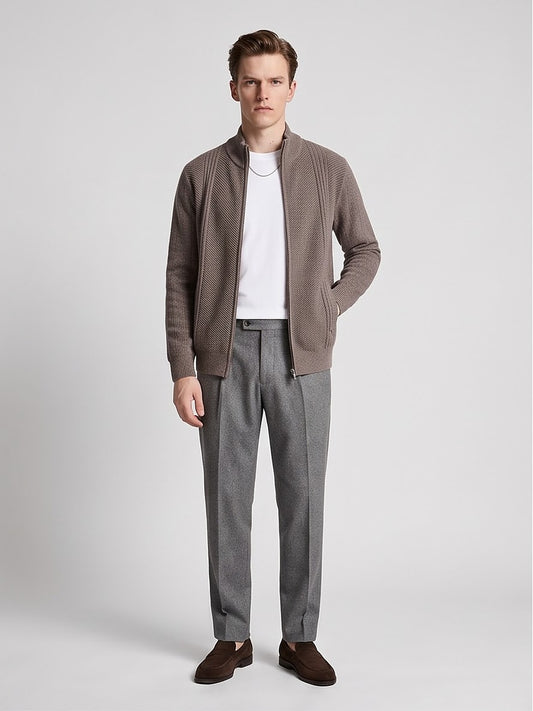 The Chamonix Zip Knit Cardigan