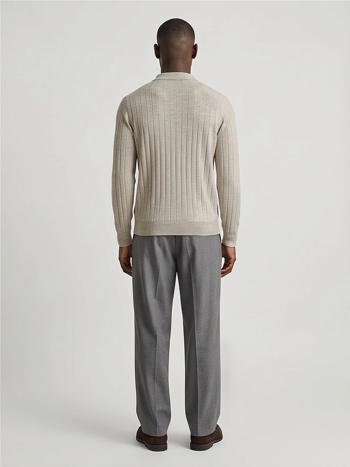 The Savoy Long-Sleeve Knit Polo