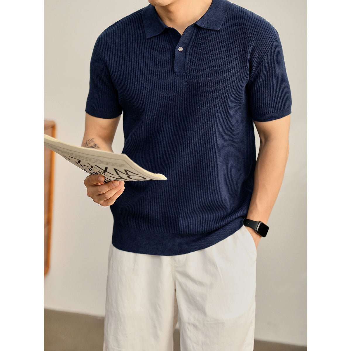 The Amalfi Textured Knit Polo