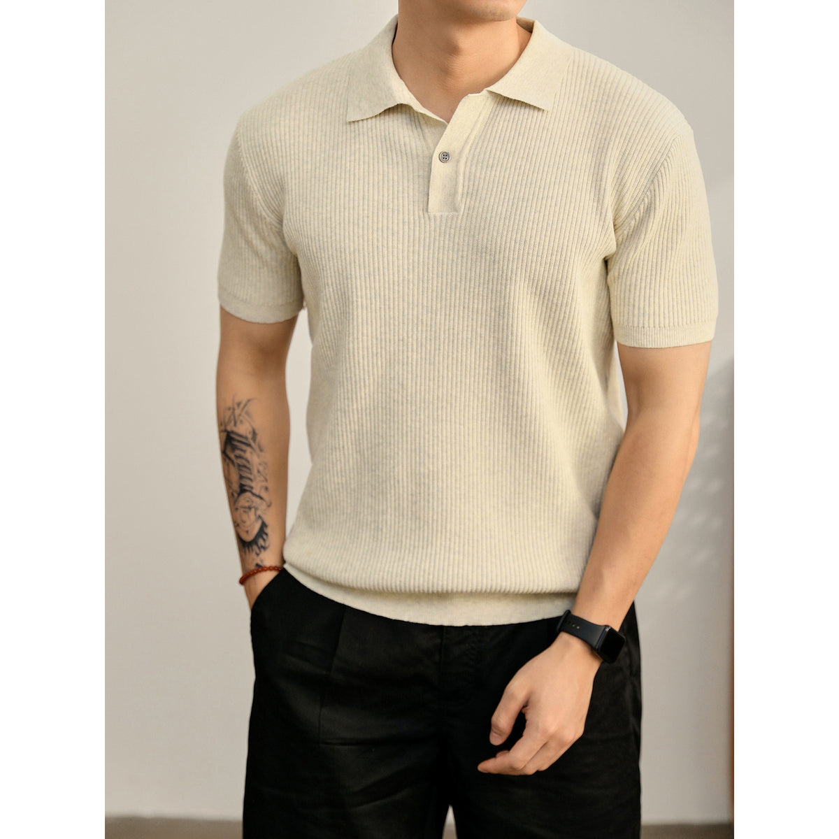 The Amalfi Textured Knit Polo