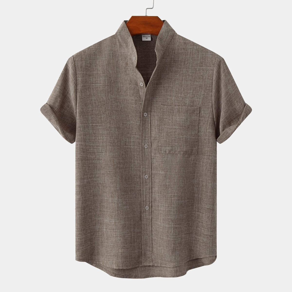 The Cannes Band-Collar Shirt