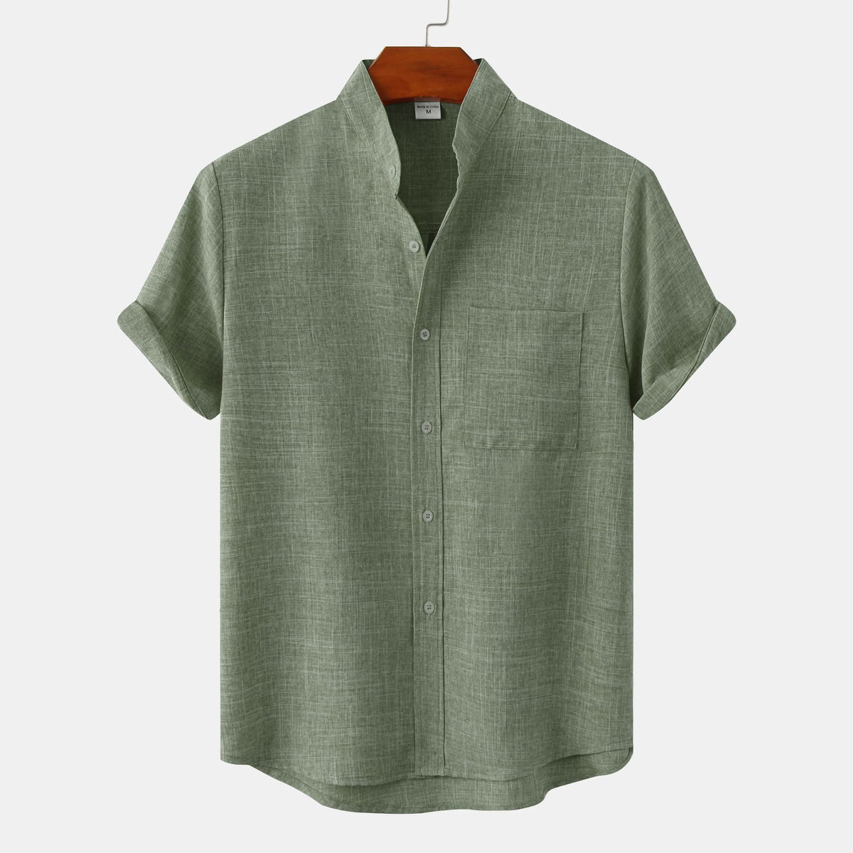 The Cannes Band-Collar Shirt