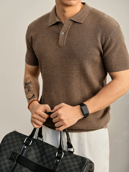 The Amalfi Textured Knit Polo