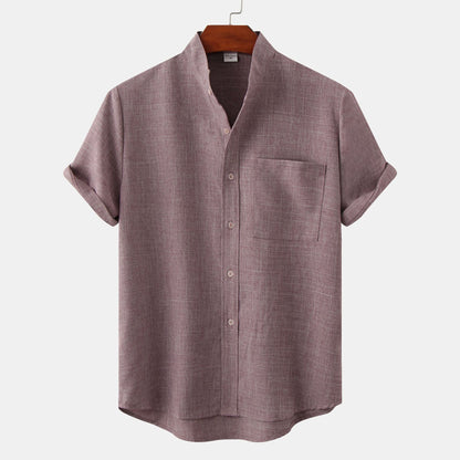 The Cannes Band-Collar Shirt