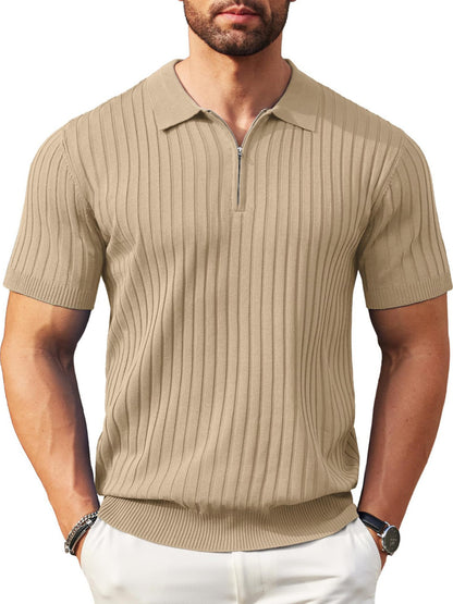 The Riviera Zip Knit Polo