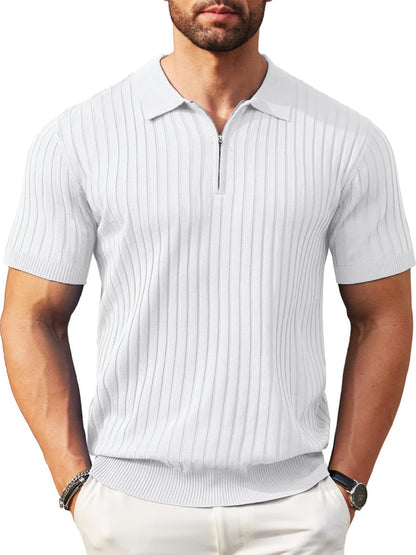 The Riviera Zip Knit Polo