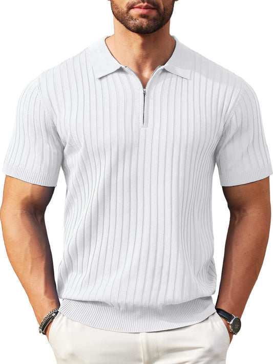 The Riviera Zip Knit Polo