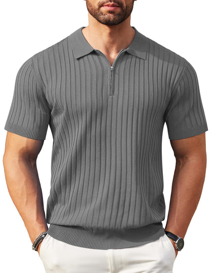 The Riviera Zip Knit Polo