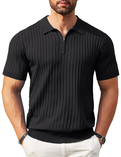 The Riviera Zip Knit Polo