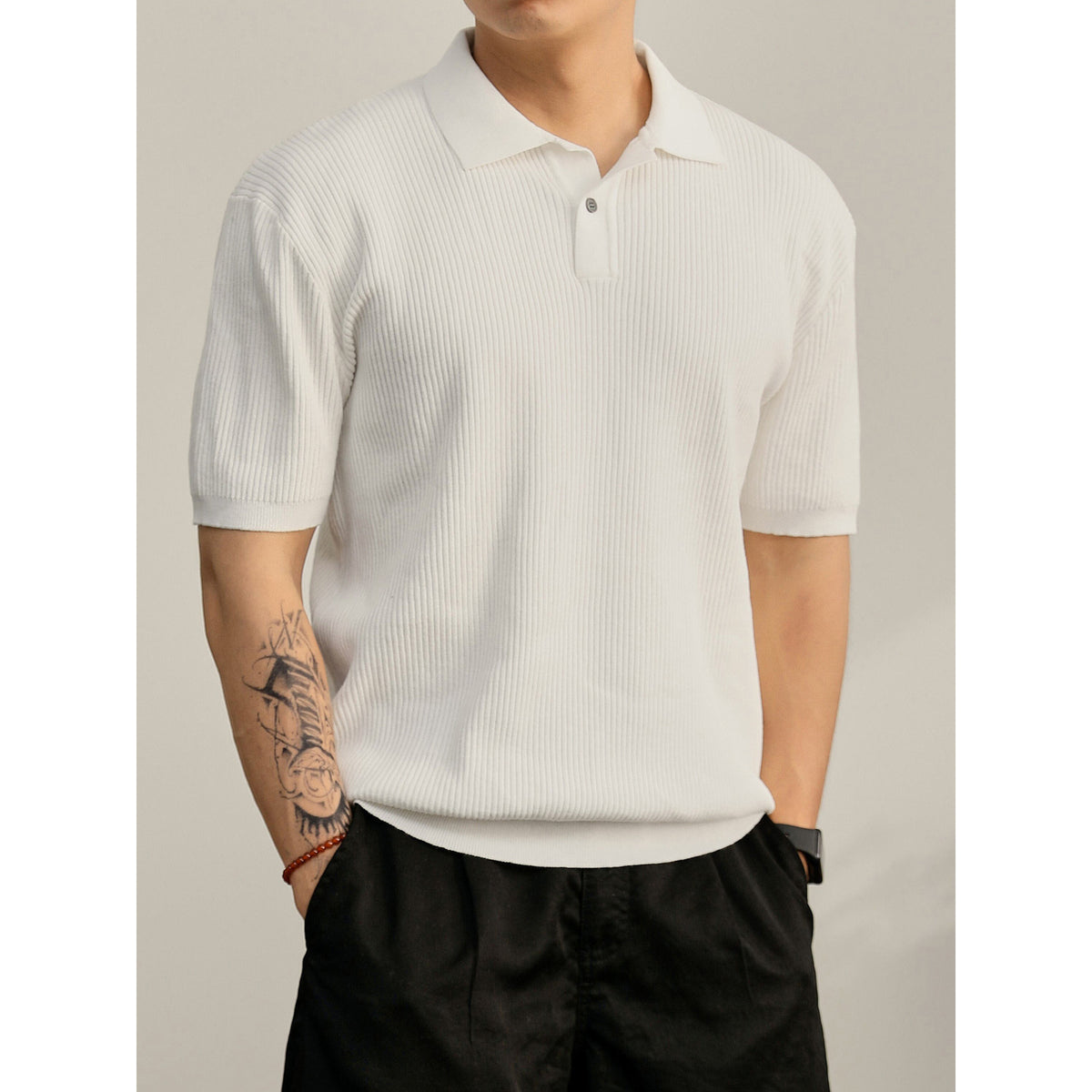The Amalfi Textured Knit Polo
