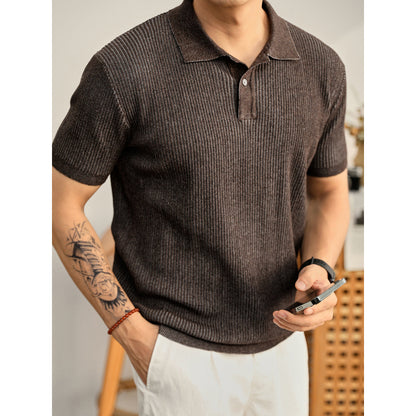 The Amalfi Textured Knit Polo