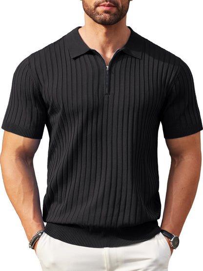 The Riviera Zip Knit Polo