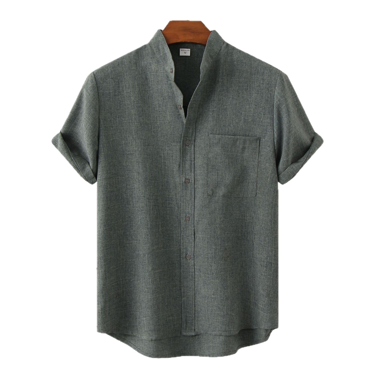 The Cannes Band-Collar Shirt