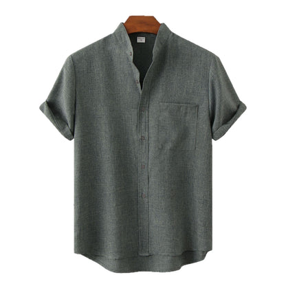 The Cannes Band-Collar Shirt