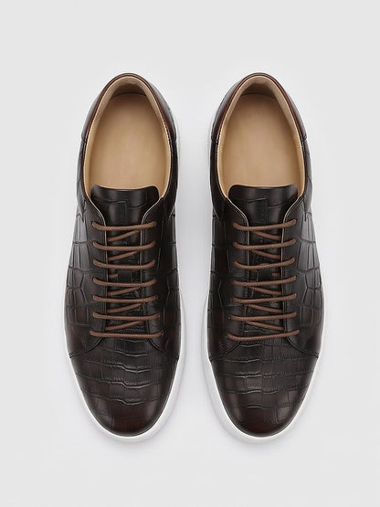 The Belgravia Leather Lace-Up - Black - front