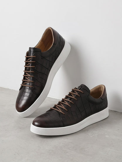 The Belgravia Leather Lace-Up - Black - side