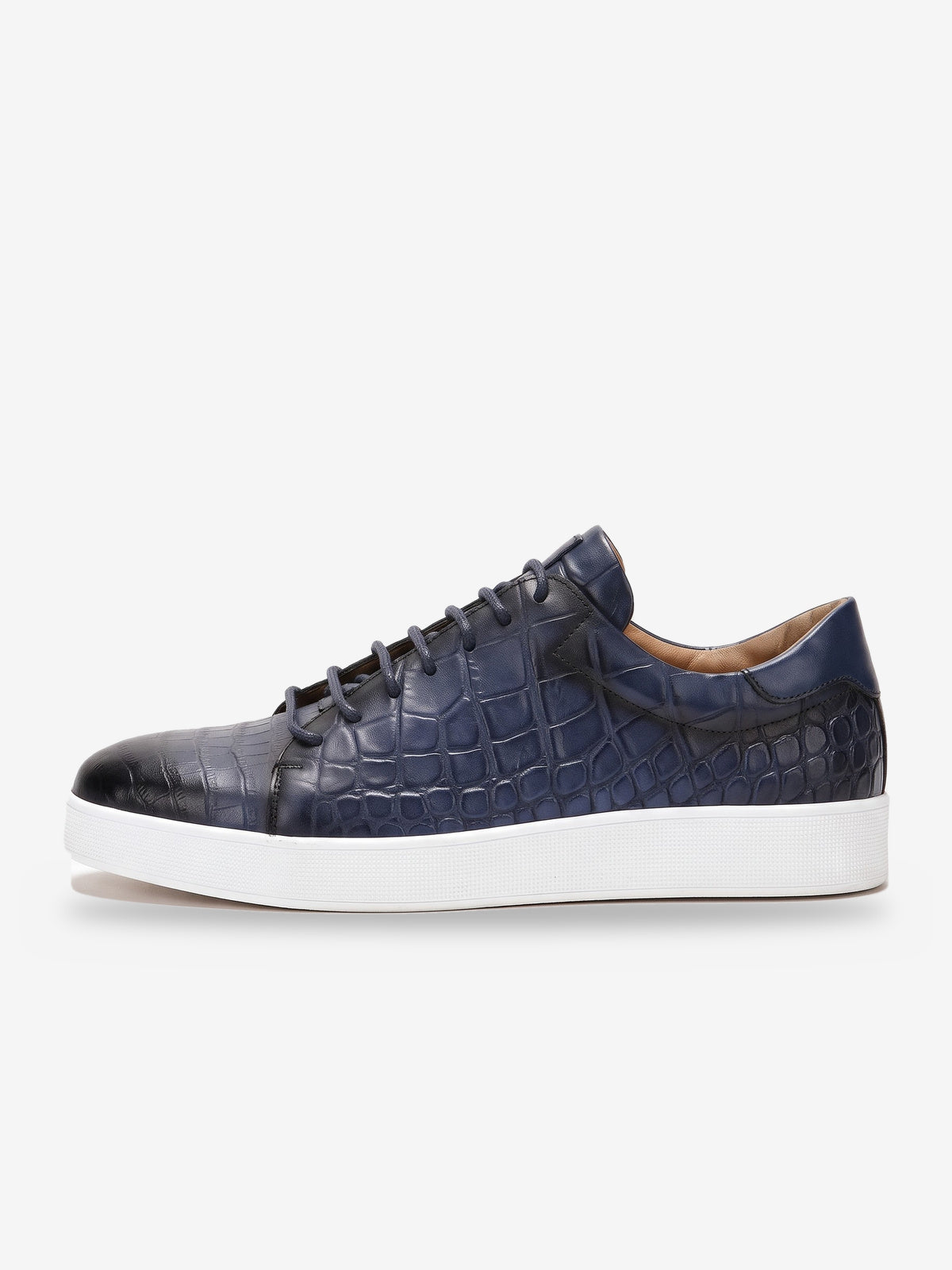 The Belgravia Leather Lace-Up - Blue - packshot