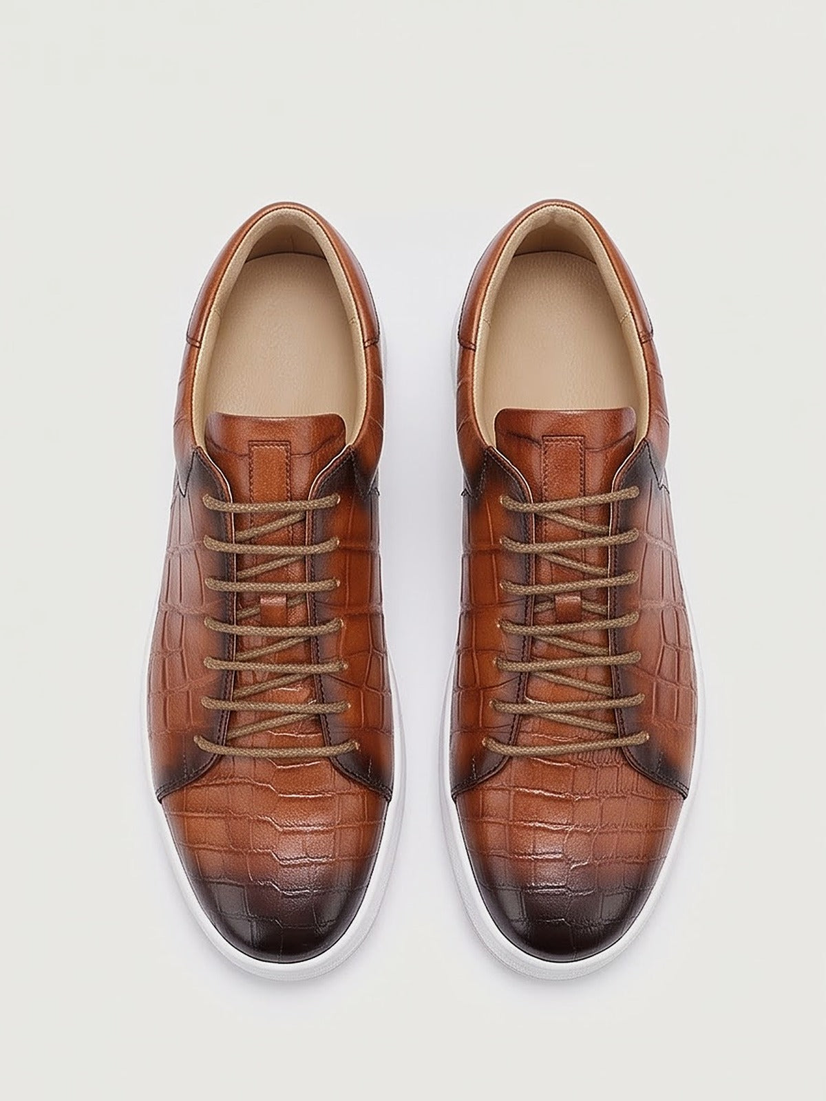 The Belgravia Leather Lace-Up - Brown - front