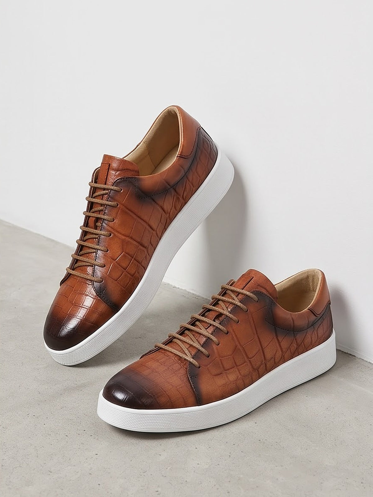 The Belgravia Leather Lace-Up - Brown - side