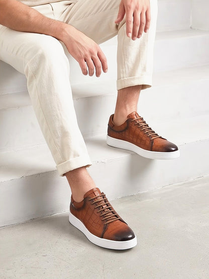 The Belgravia Leather Lace-Up - Brown - back