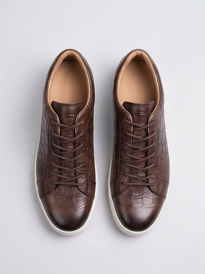 The Belgravia Leather Lace-Up - Dark Brown - front