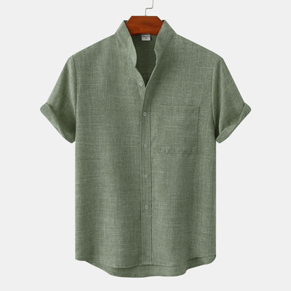 The Cannes Band-Collar Shirt