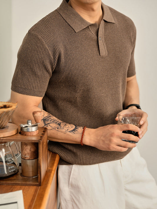 The Amalfi Textured Knit Polo