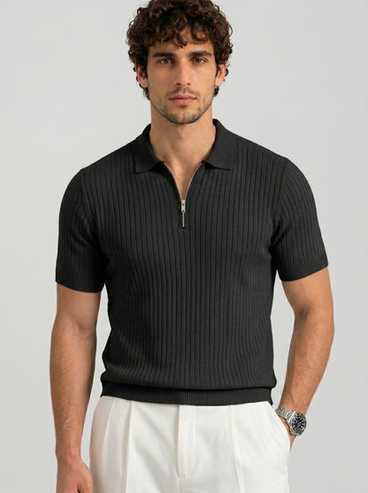 THE MONACO ZIP POLO