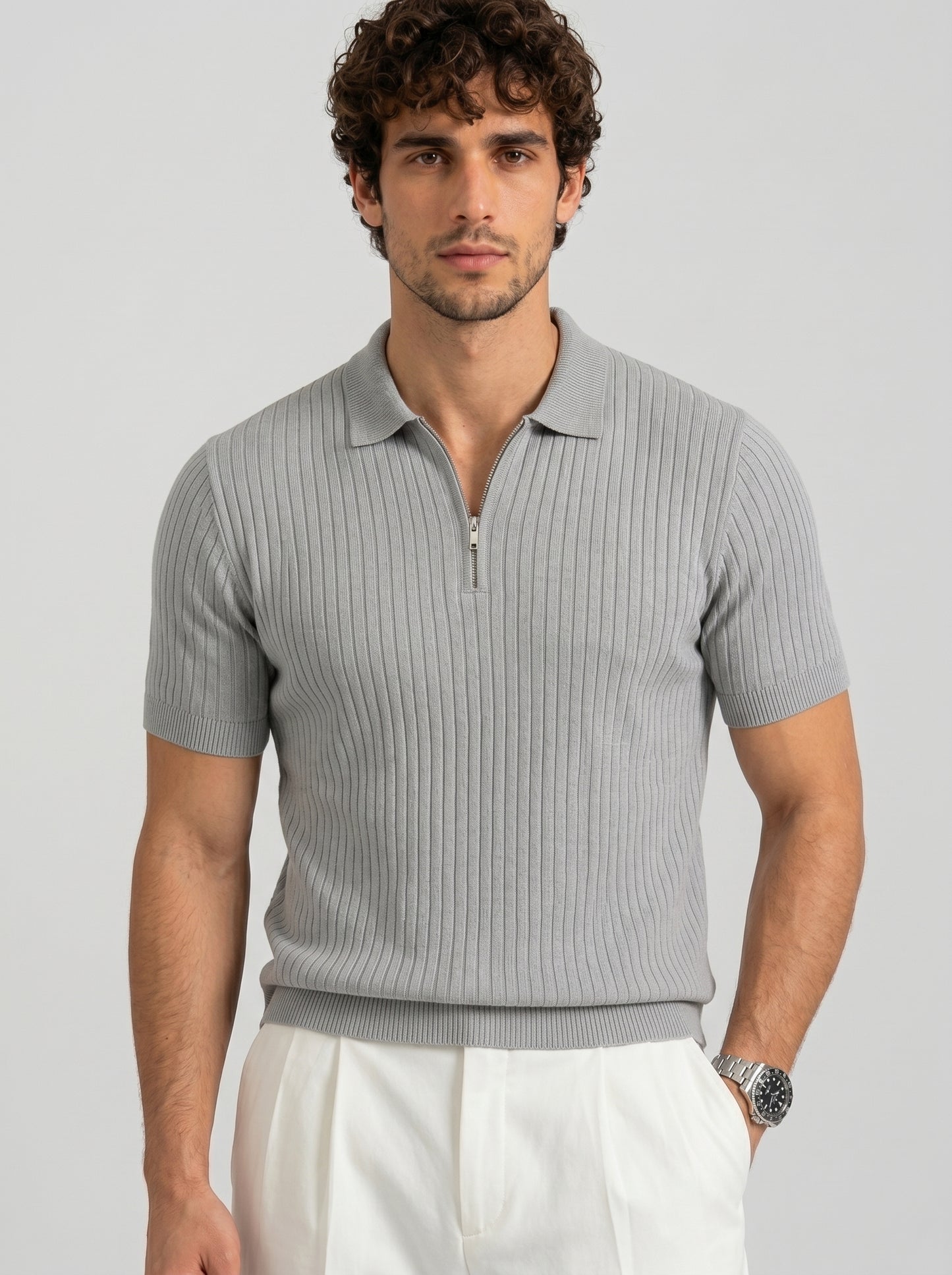 THE MONACO ZIP POLO