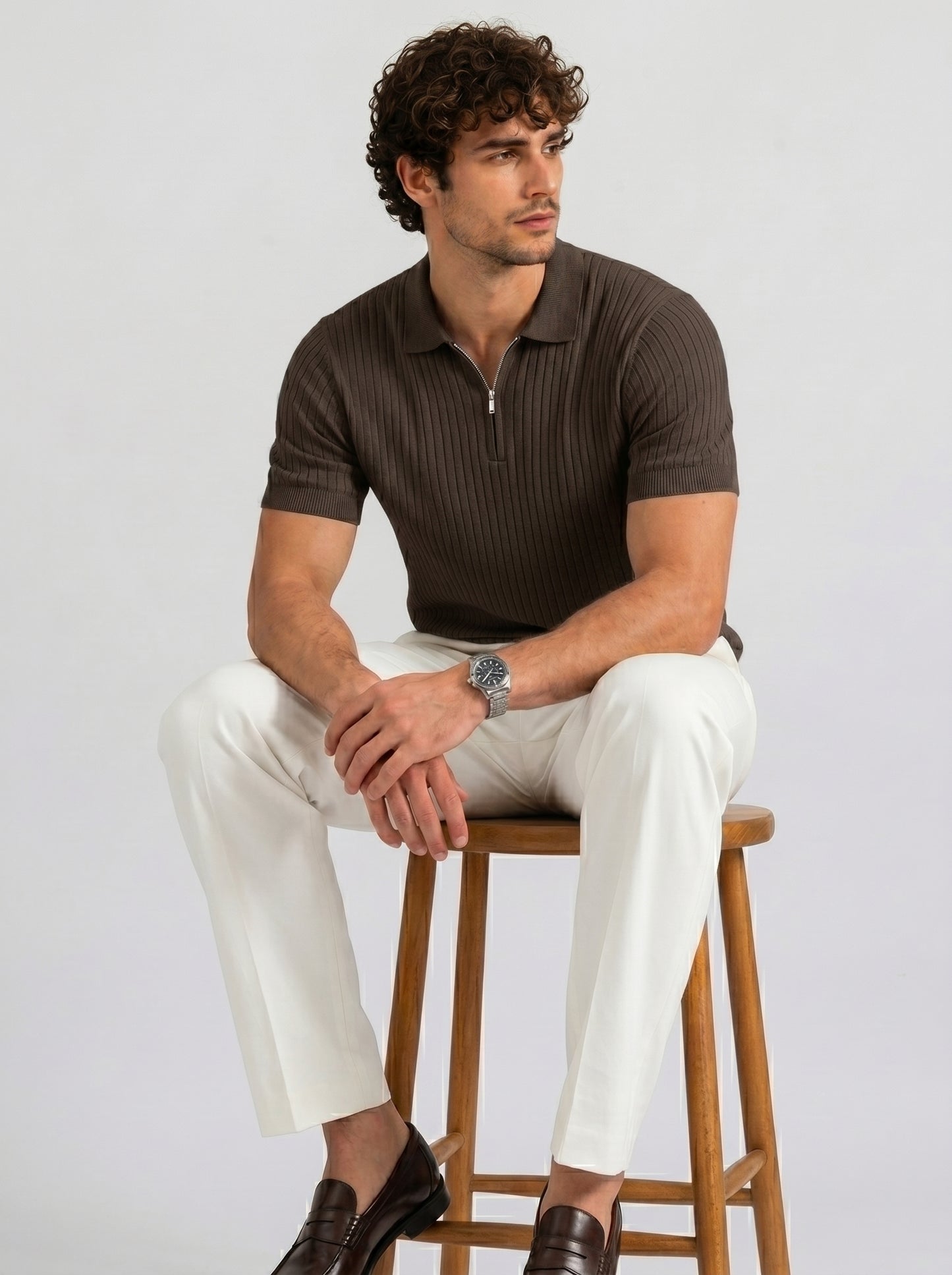 THE MONACO ZIP POLO