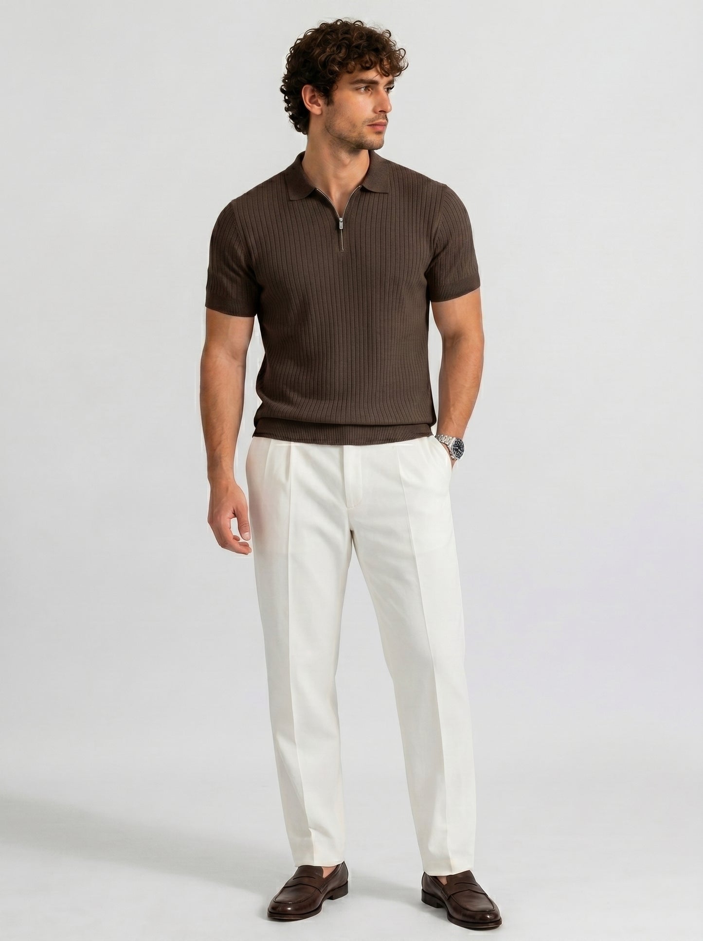 THE MONACO ZIP POLO