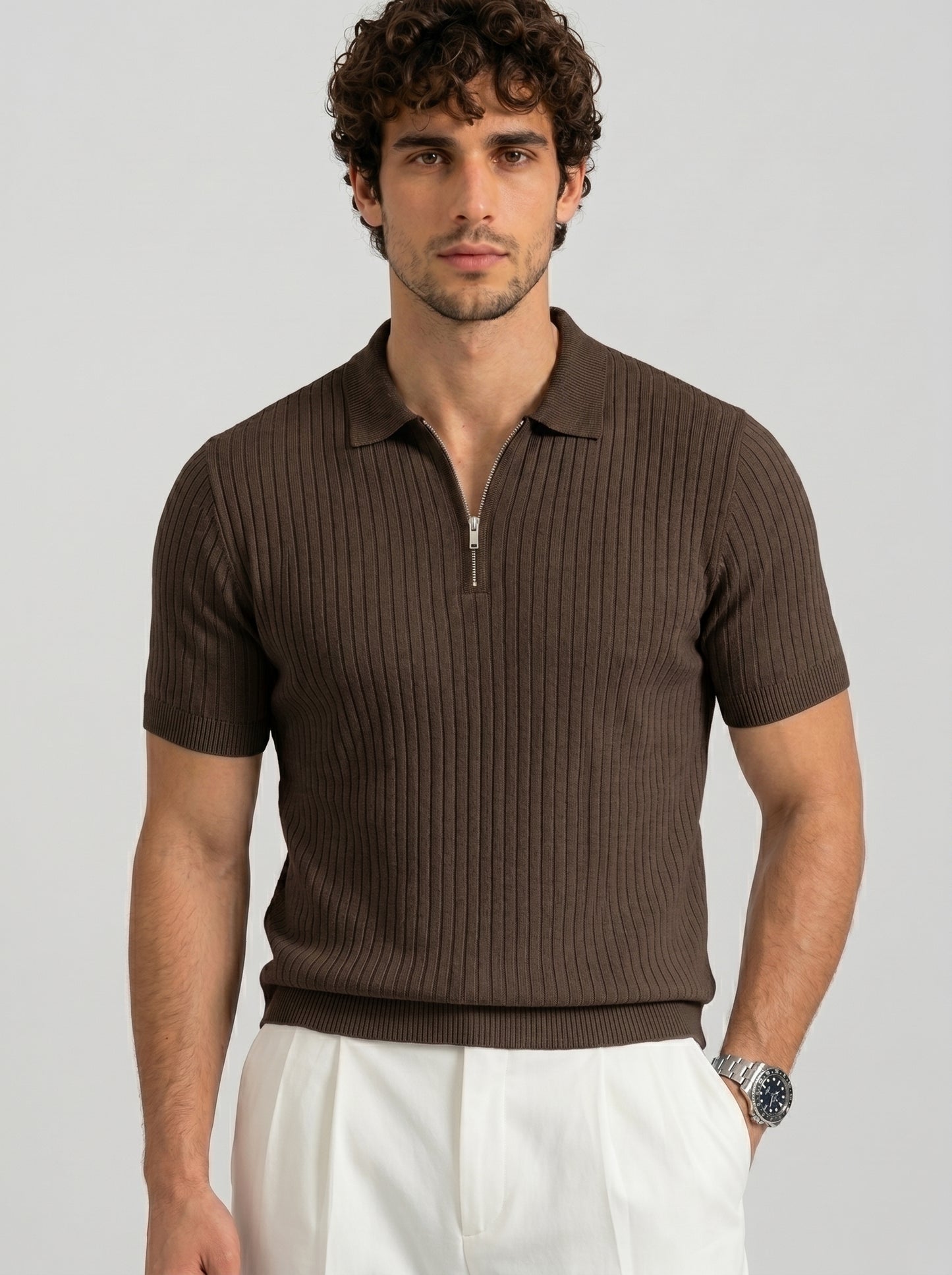 THE MONACO ZIP POLO