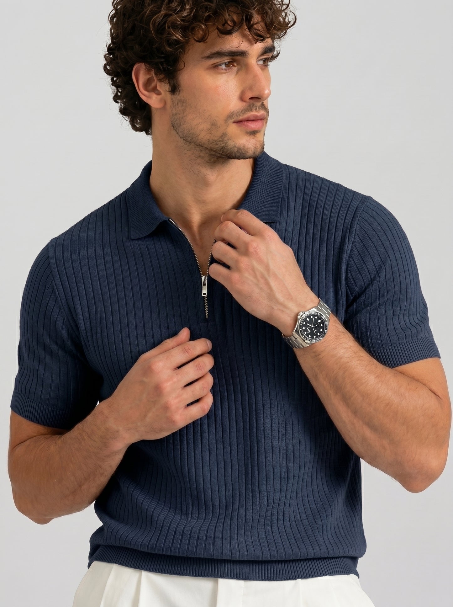 THE MONACO ZIP POLO