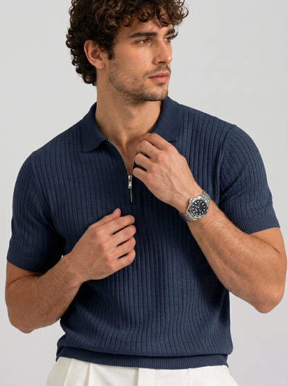 THE MONACO ZIP POLO