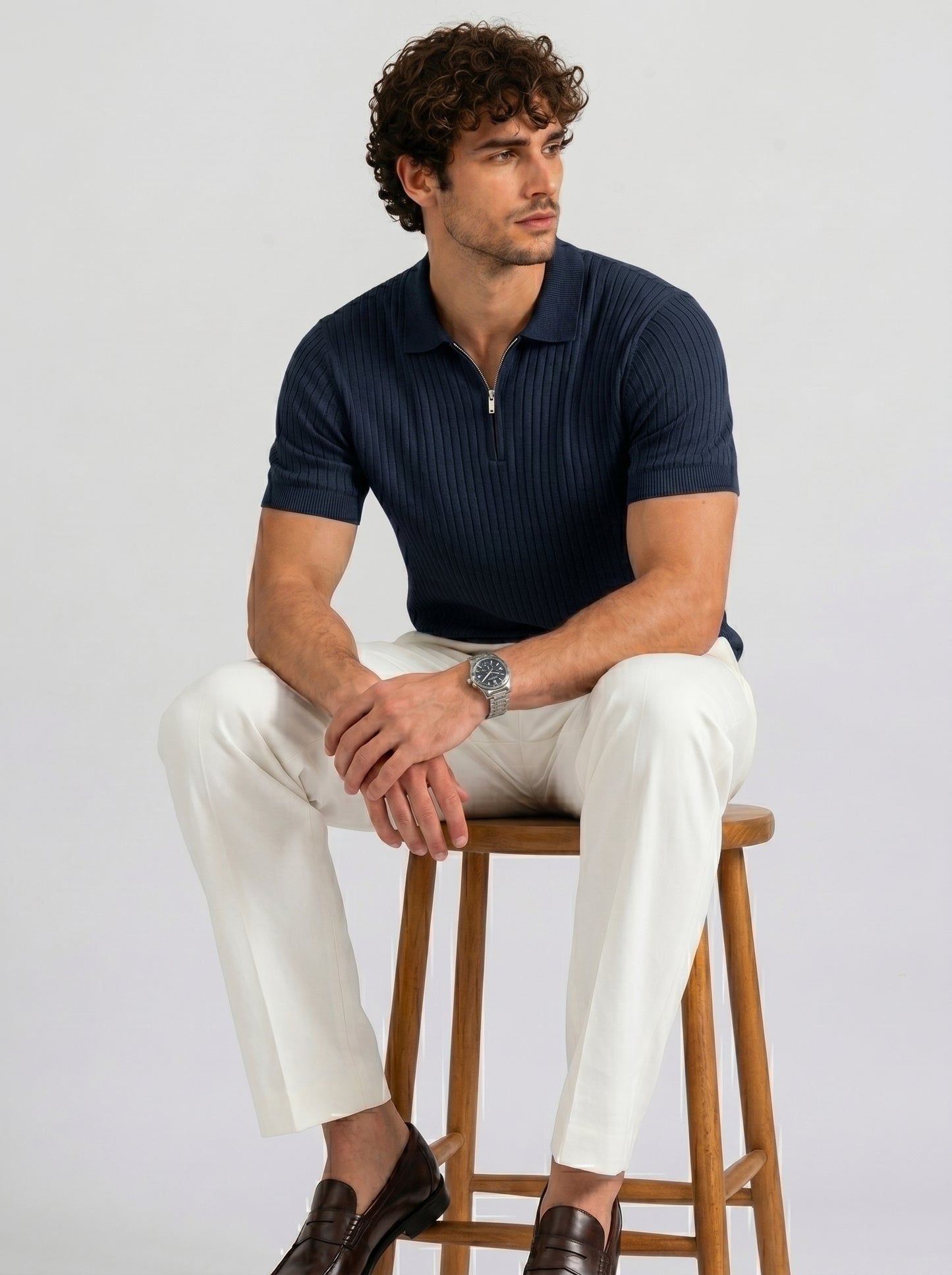 THE MONACO ZIP POLO