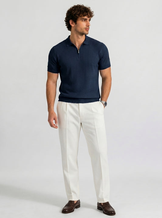 THE MONACO ZIP POLO