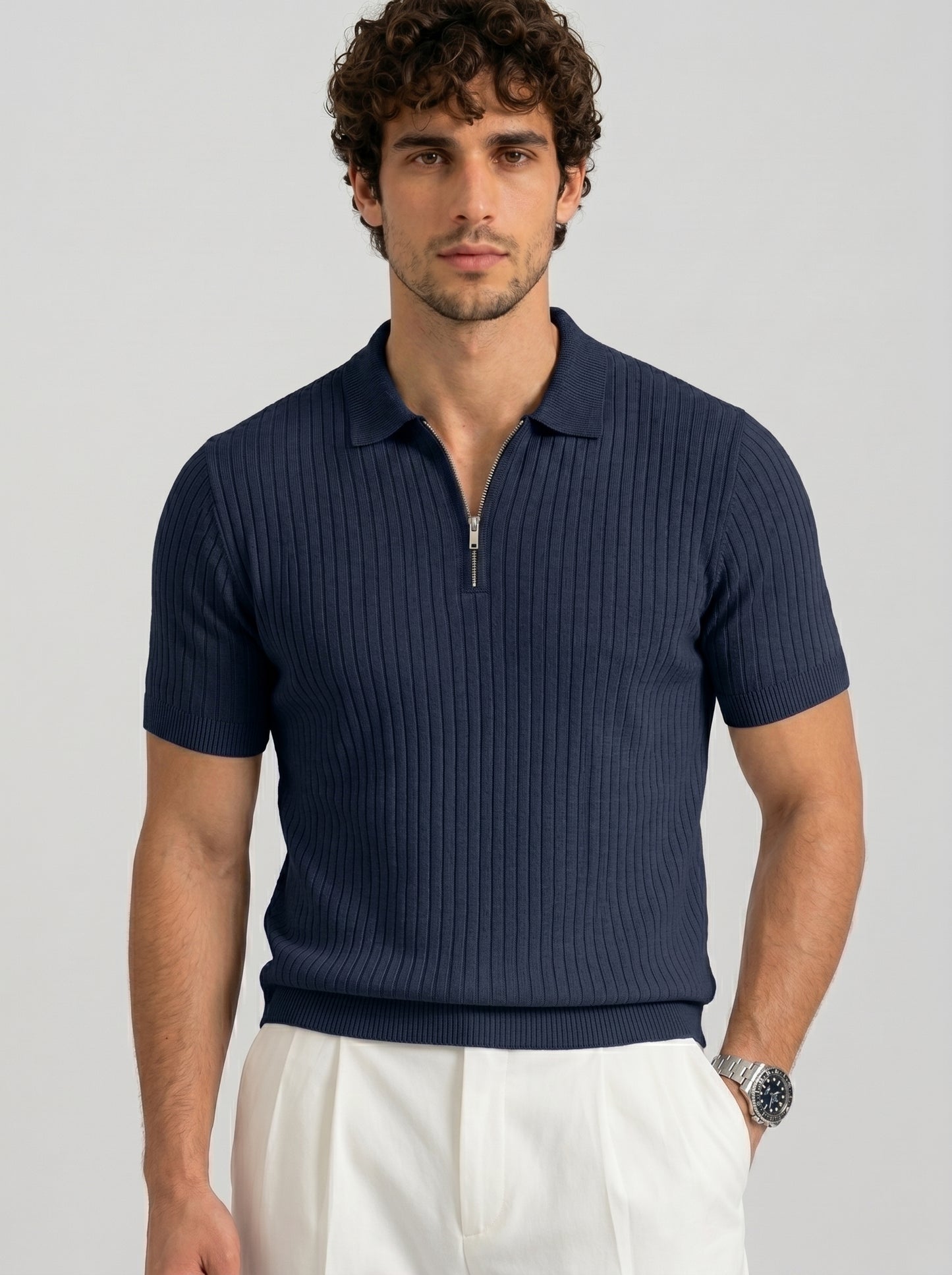 THE MONACO ZIP POLO