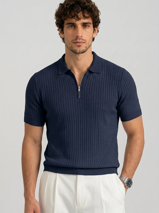 THE MONACO ZIP POLO