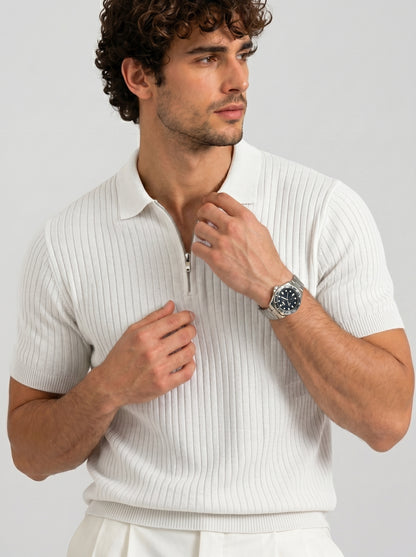 THE MONACO ZIP POLO