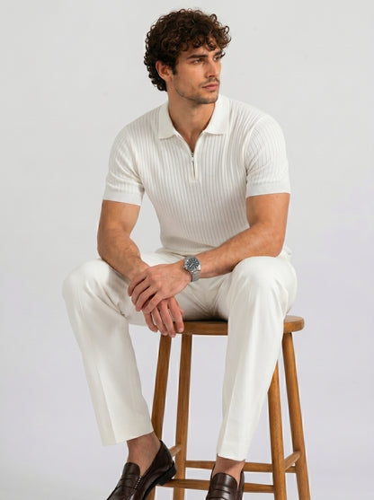 THE MONACO ZIP POLO