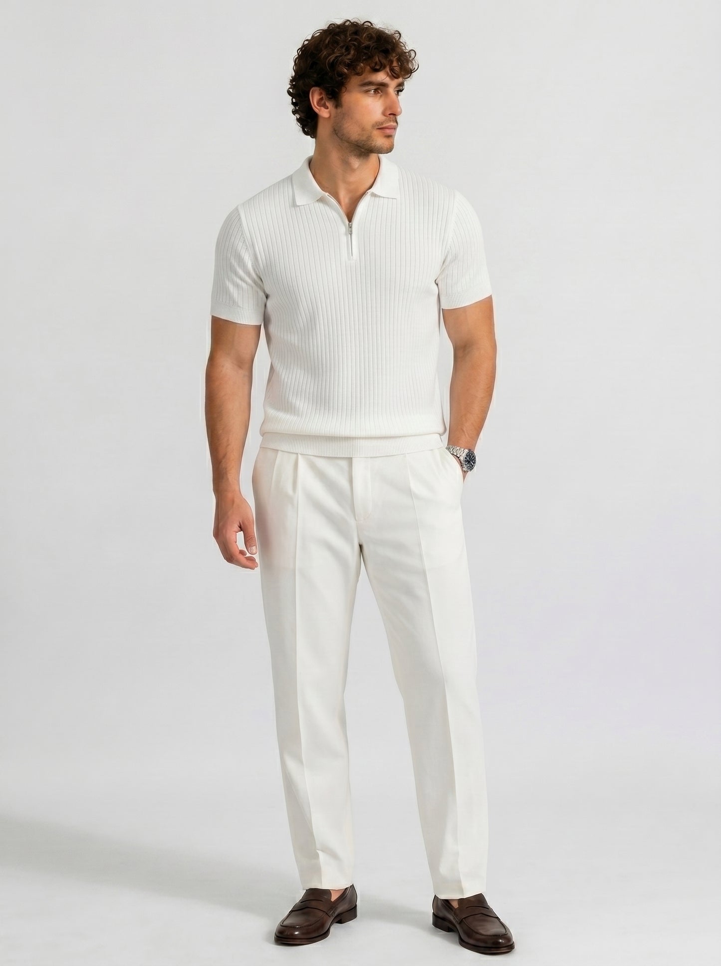THE MONACO ZIP POLO