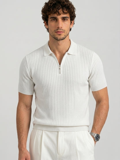 THE MONACO ZIP POLO