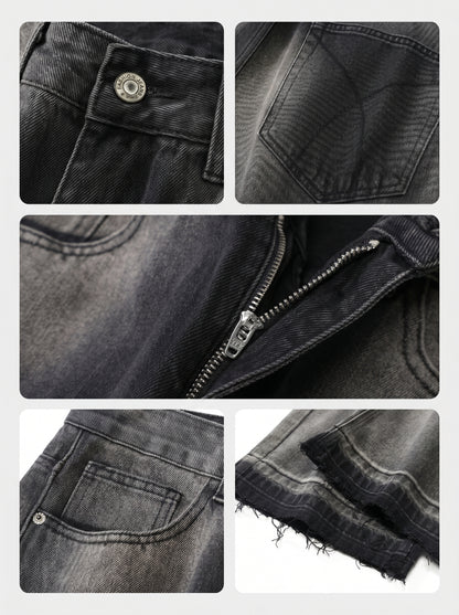 OBSIDIAN WIDE-LEG JEANS