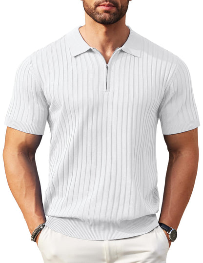 The Riviera Zip Knit Polo