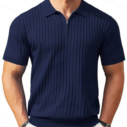 The Riviera Zip Knit Polo