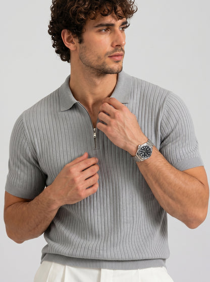 THE MONACO ZIP POLO