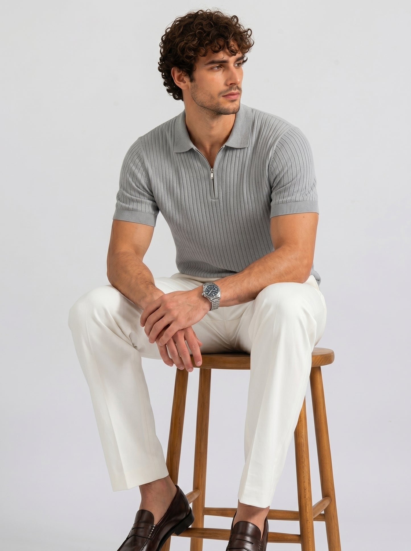 THE MONACO ZIP POLO