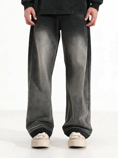 OBSIDIAN WIDE-LEG JEANS